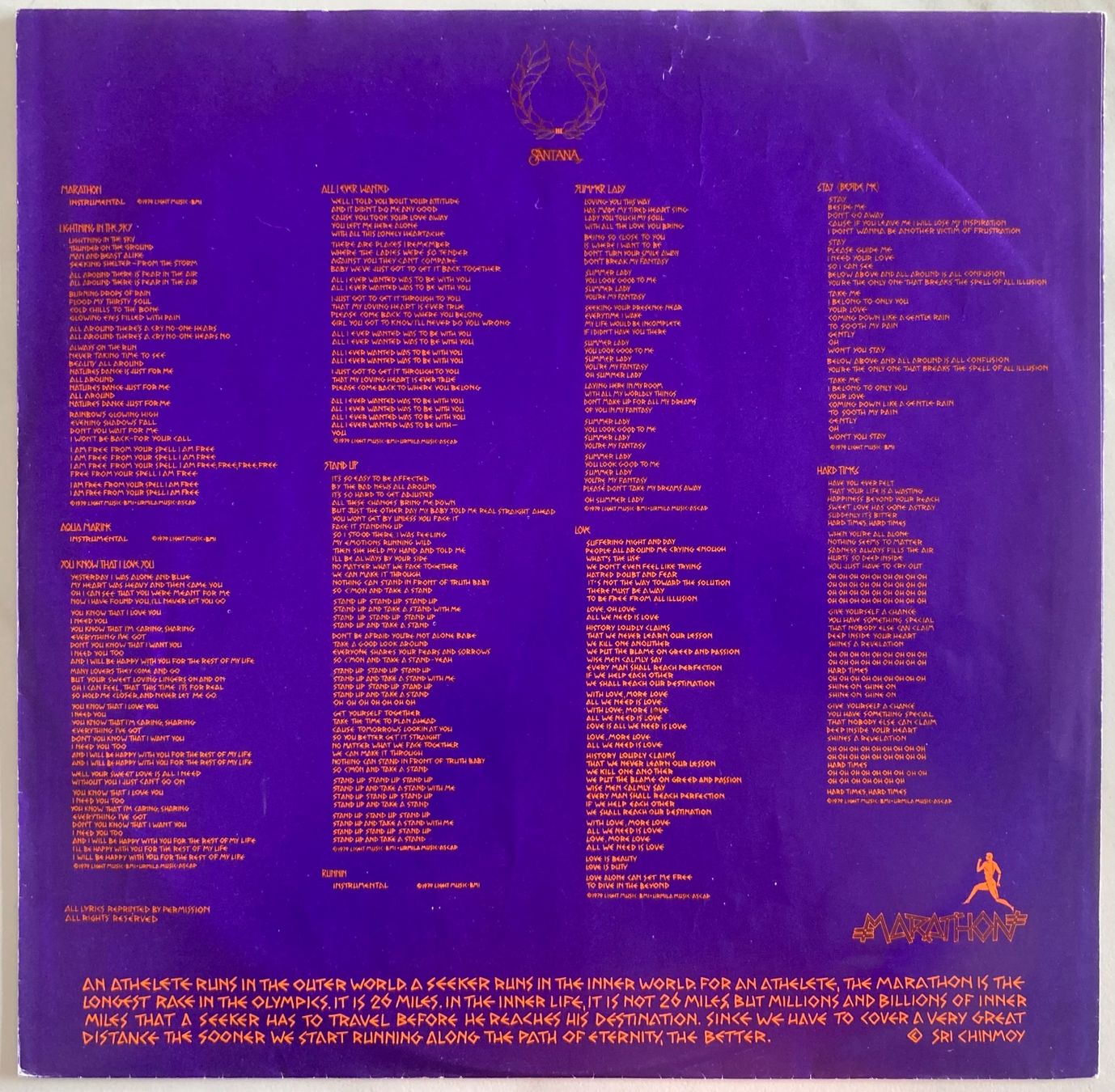 Dischi in vinile: SANTANA - MARATHON – Usato da Poliez-Pittet venduto da Newtown-Records 2