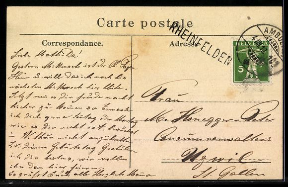 Cartoline postali: AK Rheinfelden, Messerturm – Usato da Berlin venduto da bartko-reher 1