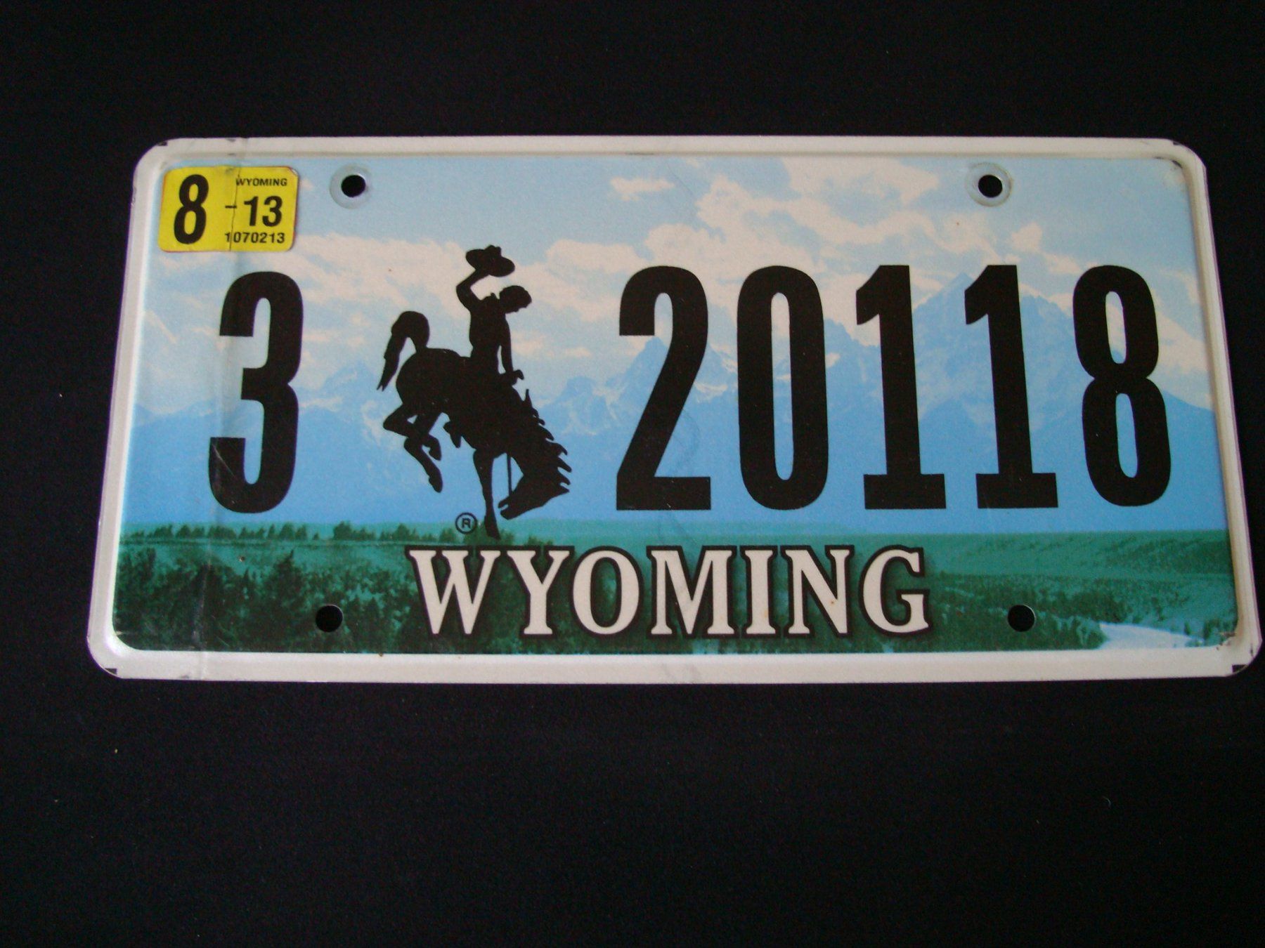 Schilder: WYOMING 3 20118 – Gebraucht aus Scherz von 5246