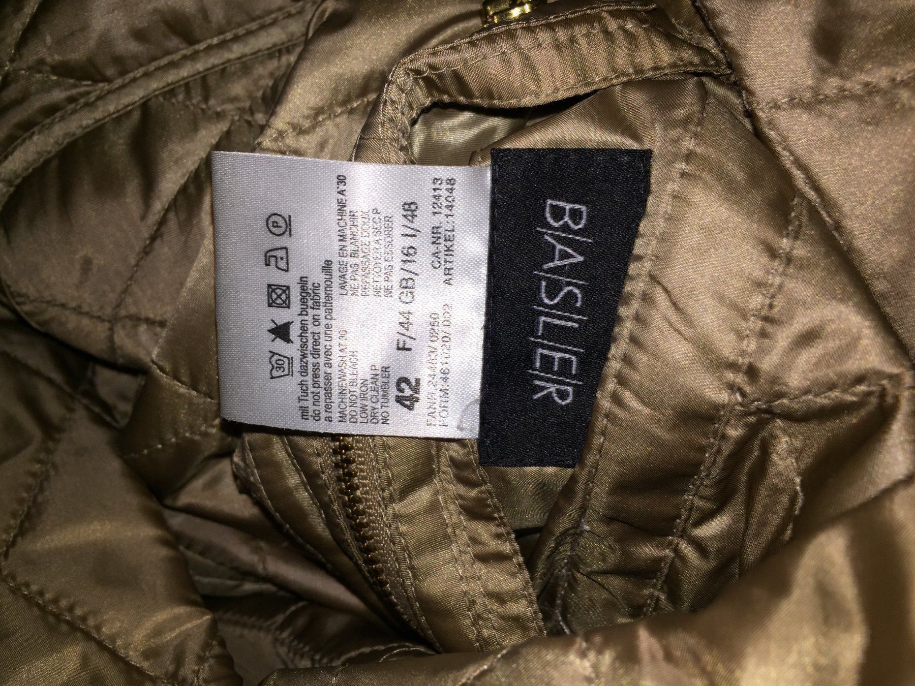 Basler Giacche: BASLER Veste réversible taille 42 – Usato da Cossonay-ville venduto da Super-Price-Quality 9