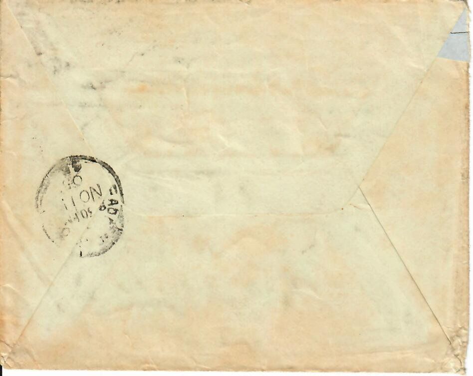 Alle Briefmarken: Brief, Luzern - London 1905 – Gebraucht aus Hochdorf von Ziegel-16 1