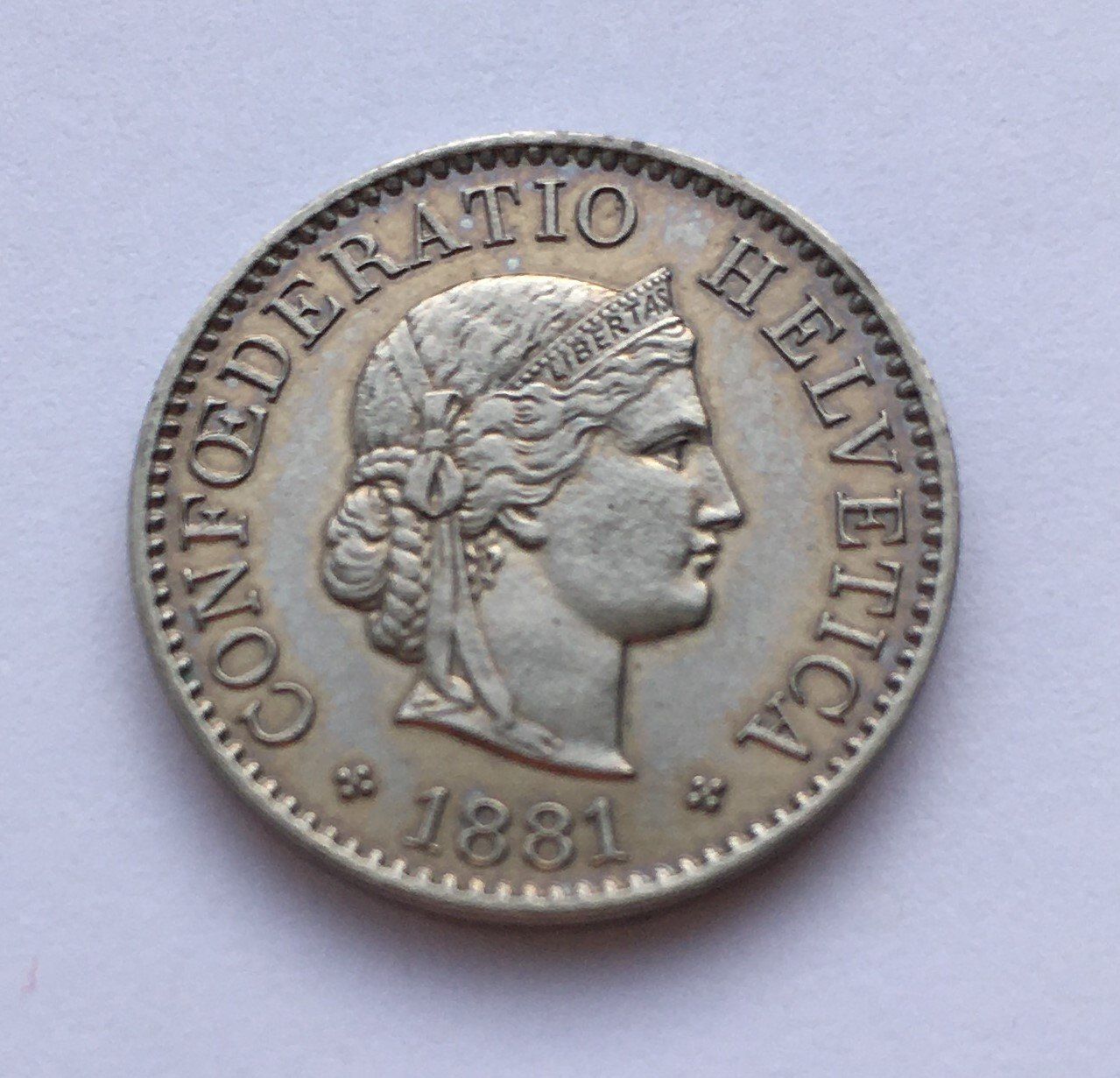 Tutti le monete: 1881 5 Rappen unz – Nuovo (secondo la descrizione) da Kirchberg SG venduto da Helveticus00