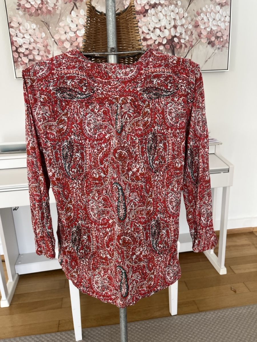 Caroll Camicette: Bluse Caroll rot gemustert, 38 – Usato da Solothurn venduto da Bobesch08 3