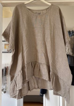TUNIQUE OVERSIZE EN LIN!! M SOLDES DE FIN DE SAISON