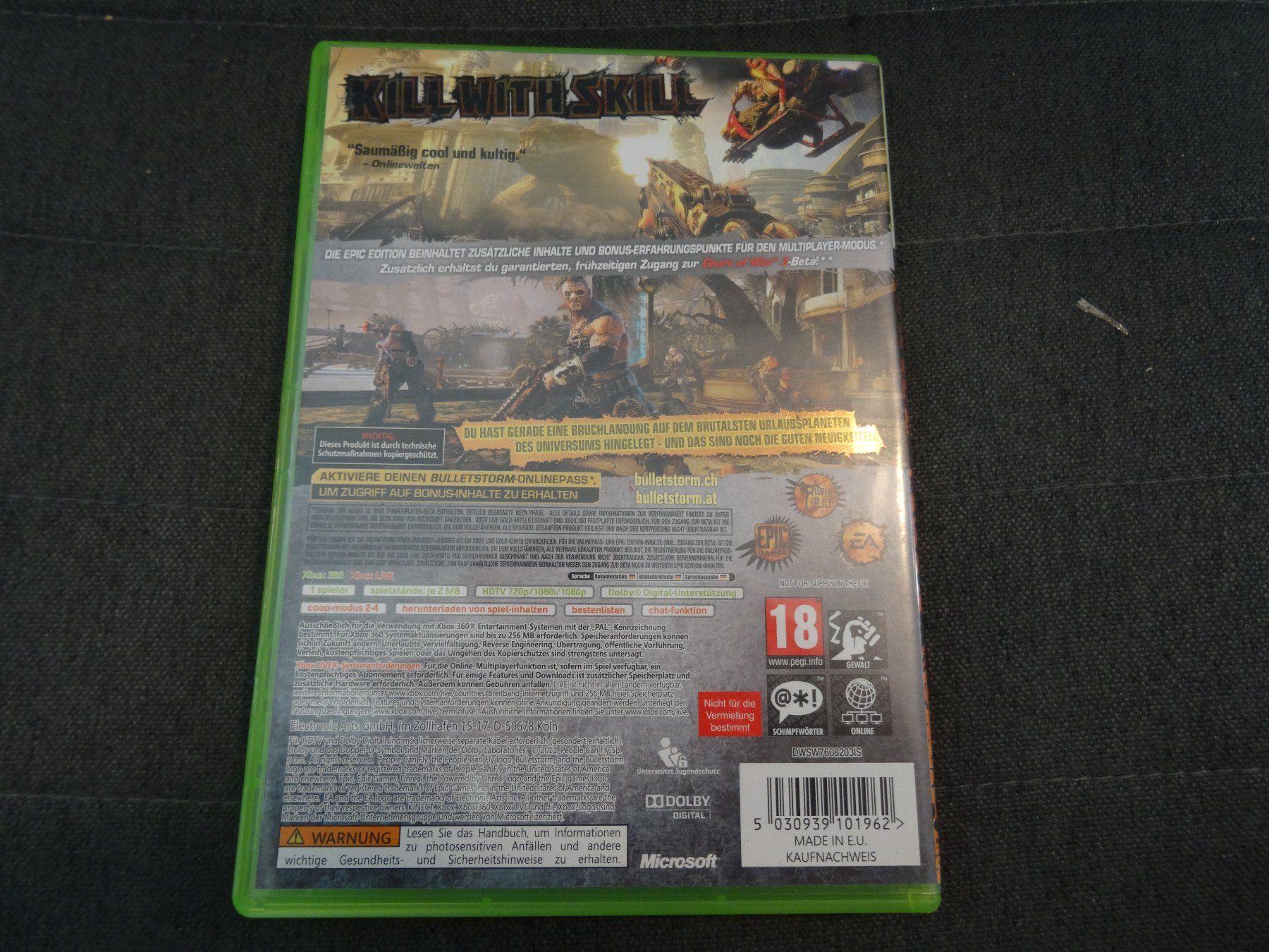 Microsoft Giochi: Bulletstorm XBOX 360 – Usato da Olten venduto da Disc-Ausverkauf 2