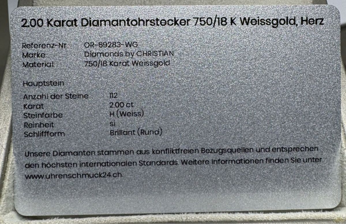 Orecchini pendenti & Orecchini a lobo: Diamant Ohrringe – Usato da Emmenbrücke venduto da audi1998 3
