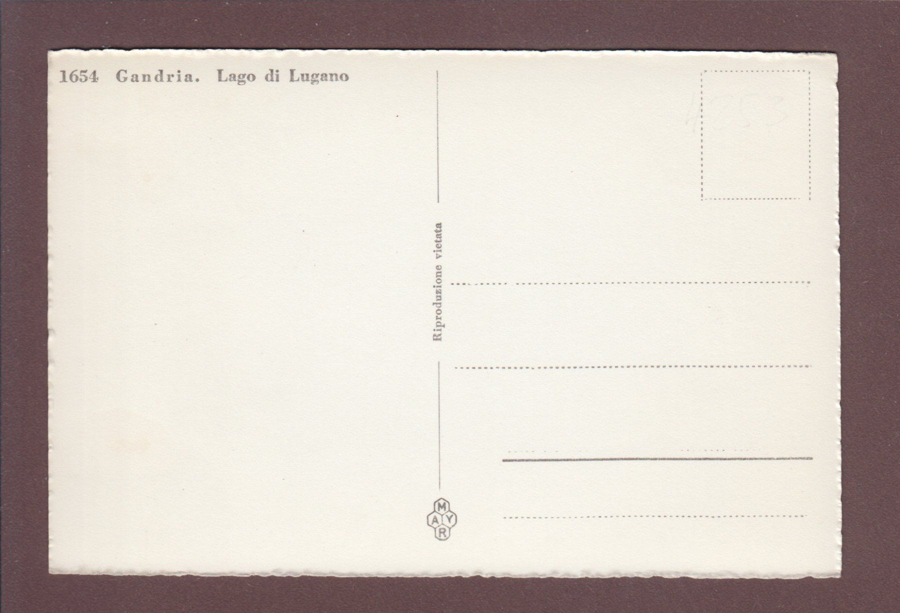 Cartoline postali: GANDRIA - Parte – Usato da Pully venduto da nicecards 1