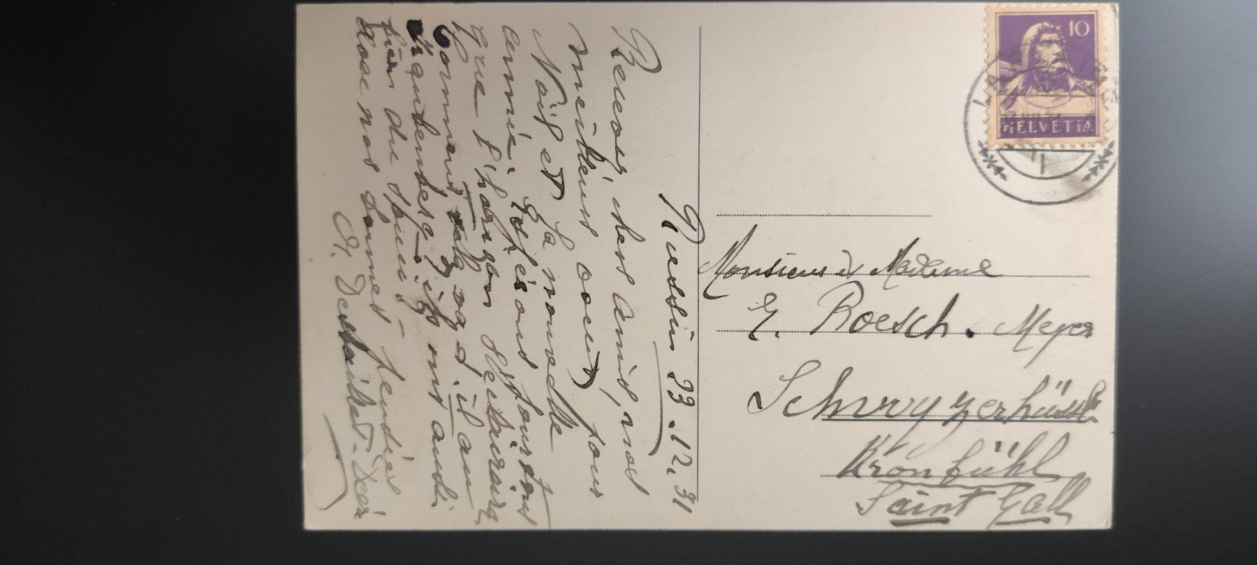 Cartoline postali: Haus, Lausanne? dat. 1931 – Usato da Ohmstal venduto da Lebensfreude05 1