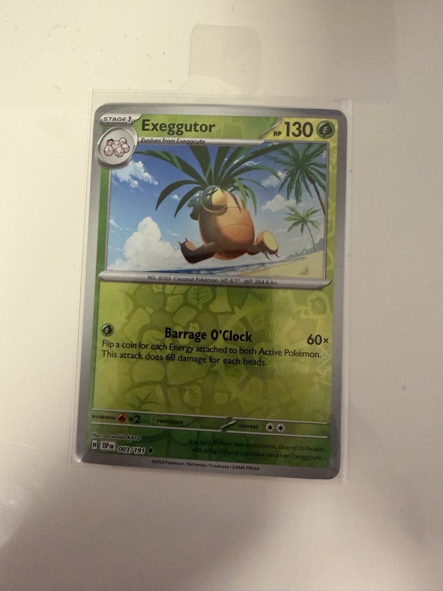 Pokémon Carte collezionabili: Exeggutor 003/191 EN – Nuovo (secondo la descrizione) da St. Margrethen SG venduto da mar_r9qg