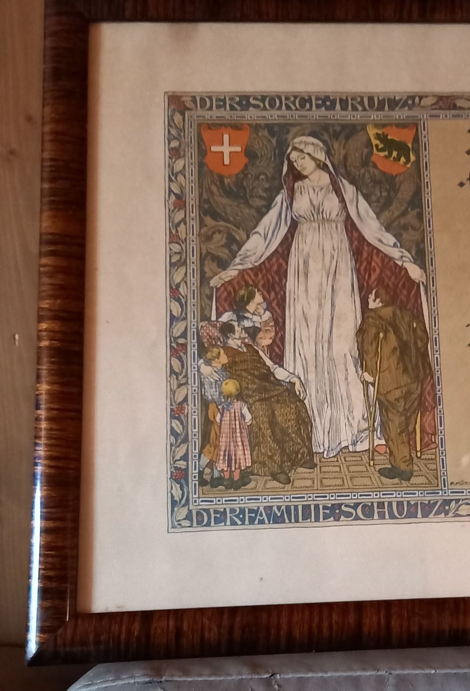 Dokumente: URKUNDE von 1942 / in antikem Bilderrahmen – Gebraucht aus Marbach LU von Ilrebo 2