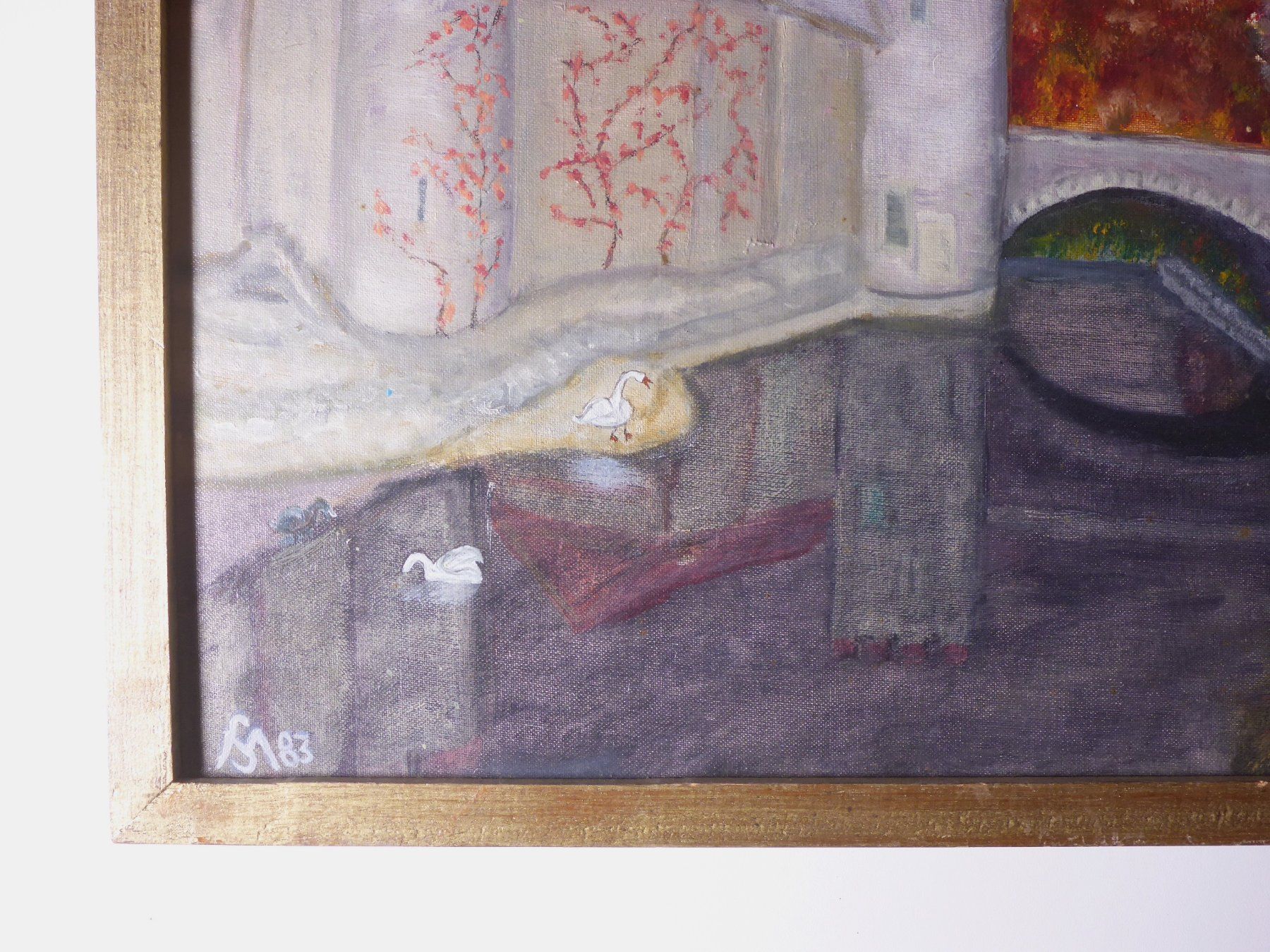 Gemälde: Ölbild Schloss Zwingen 1983 von Max Stocker – Gebraucht aus Erschwil von taglang 1