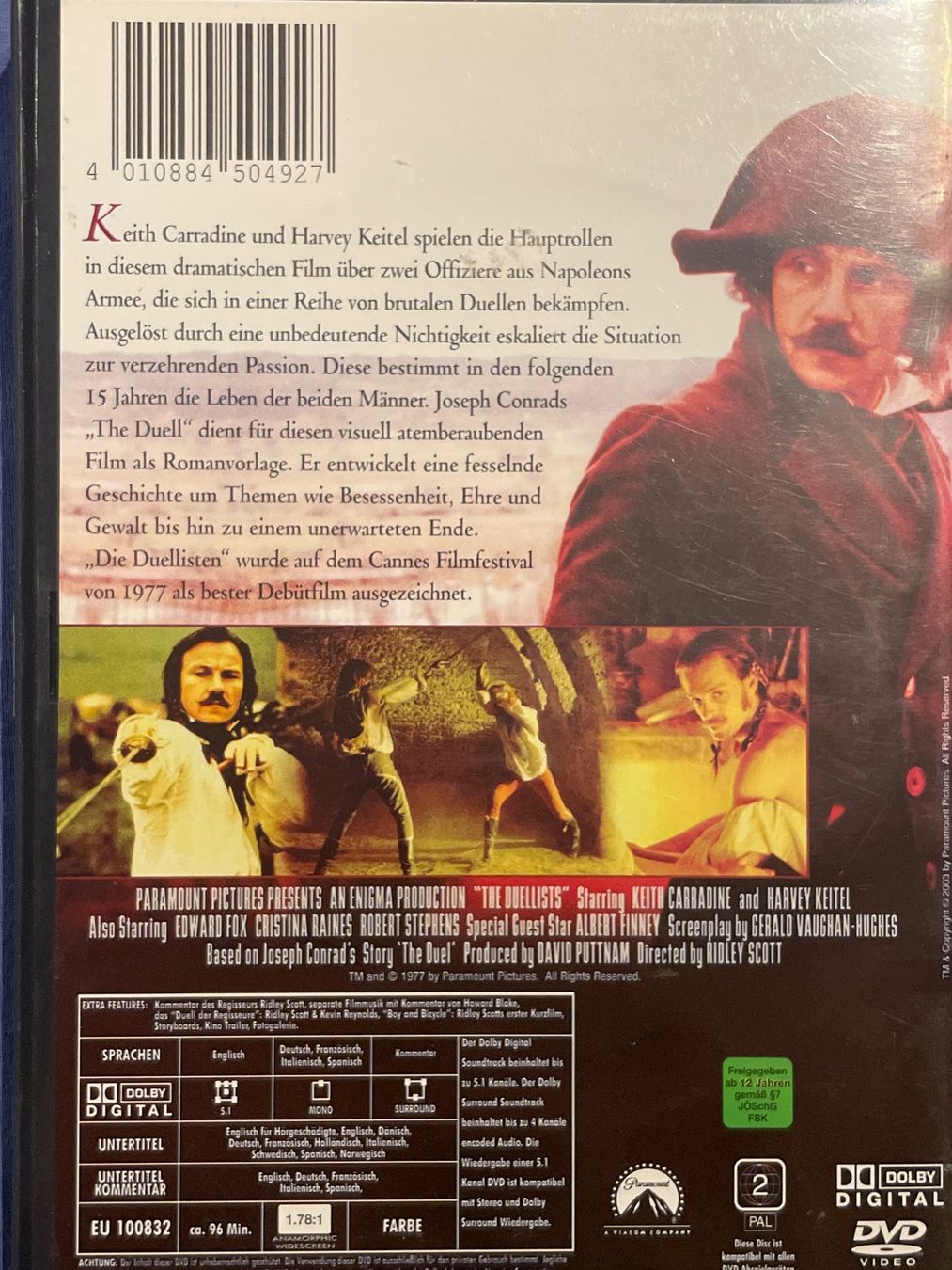 Tutti i DVDs: Die Duellisten (1978) – Usato da Waldenburg venduto da Mimily33 1