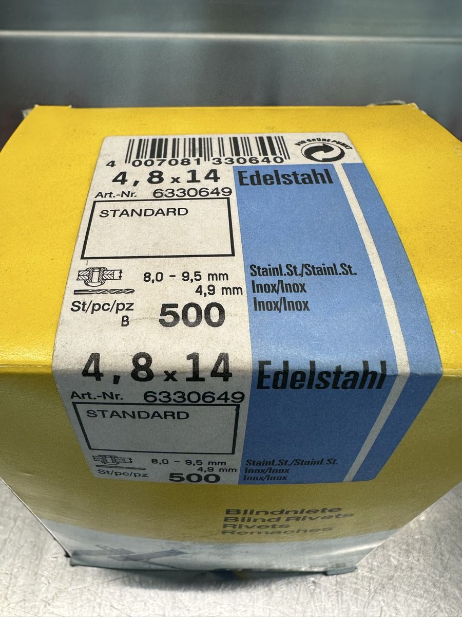Gesipa Alle Werkzeuge: Gesipa Blindniete 4.8x14mm, Edelstahl – Neu (gemäss Beschreibung) aus Schwende von weesli 1