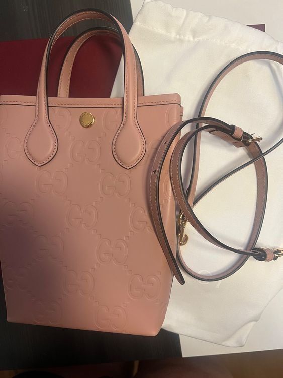 Gucci Borse da donna: Gucci Mini Tote Bag - Gilbert Calf GG / Rosa – Nuovo e nell'imballaggio originale da Oensingen venduto da TheBaggyClub 6