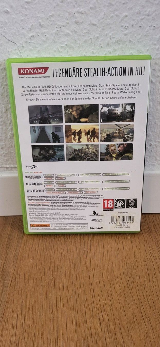 Microsoft Giochi: Xbox 360 - Metal Gear Solid HD Collection – Usato da Münsingen venduto da DigitaleSpielecke 1