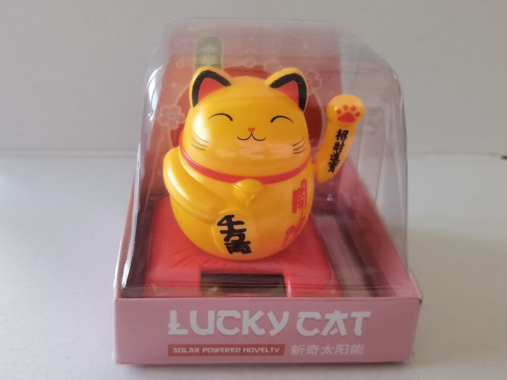 8cm Glückskatze (solarbetrieben) Winkekatze Lucky  Produktbild-Vorschau 4