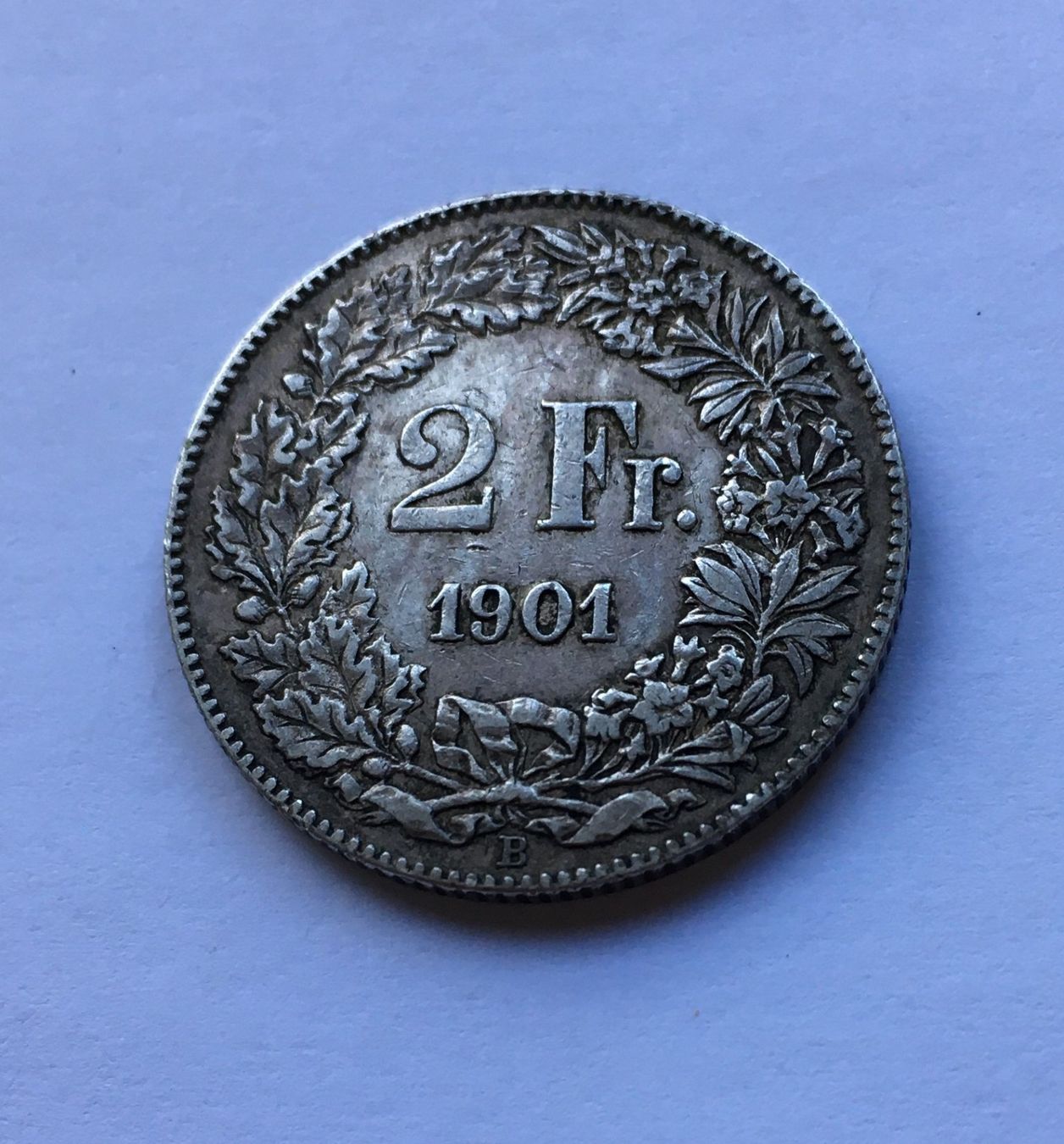 Tutti le monete: 1901 2 Franken -vz – Usato da Kirchberg SG venduto da Zenhad69