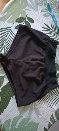 Shorts black elastic waist band "Brasiliana"
