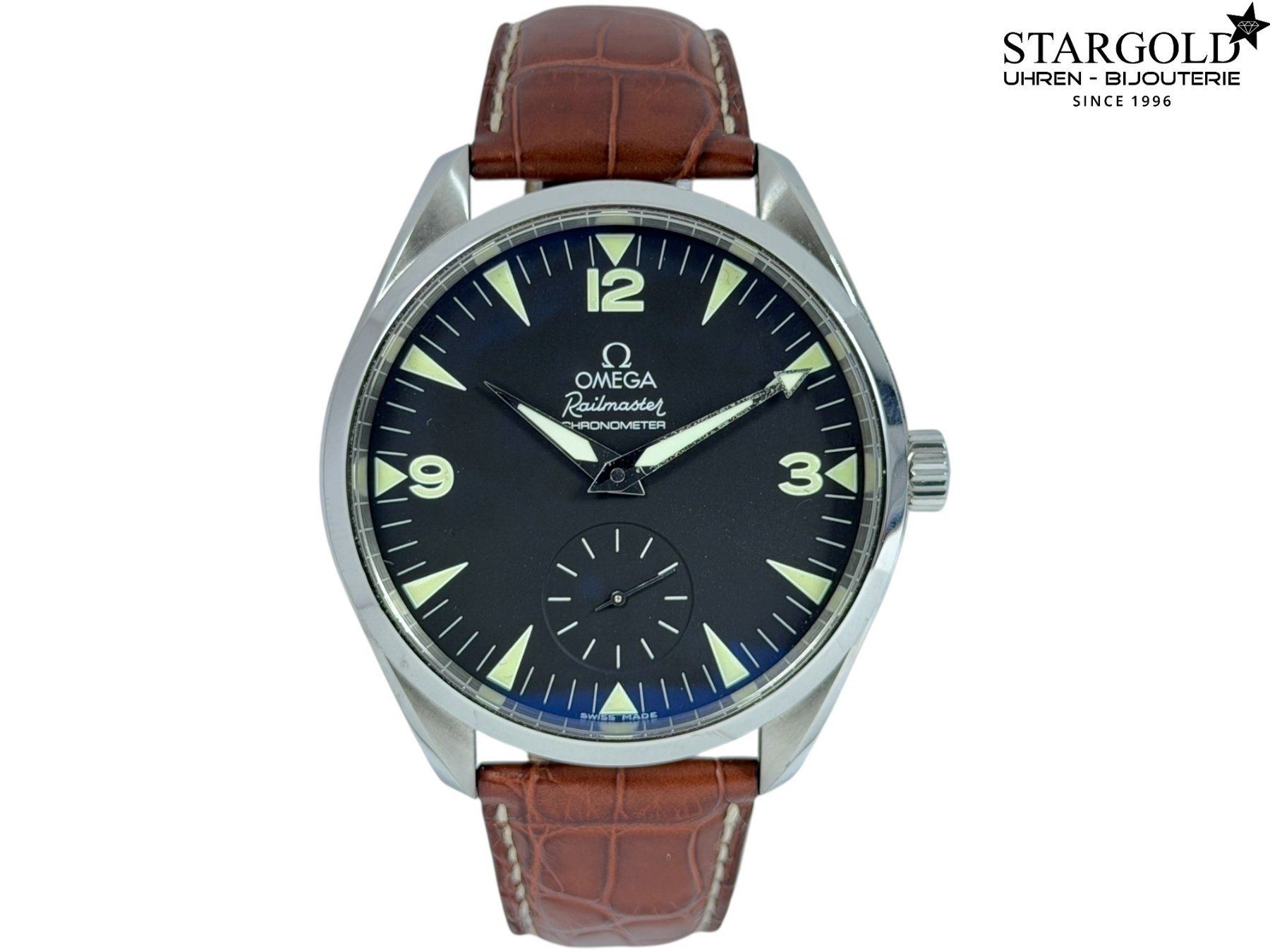 Omega Uhren: Omega Seamaster Railmaster - 2806.52.37 – Gebraucht aus Zürich von Stargold-Uhren