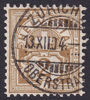 58B, Vollstempel Zürich ZH auf Wertziffer
