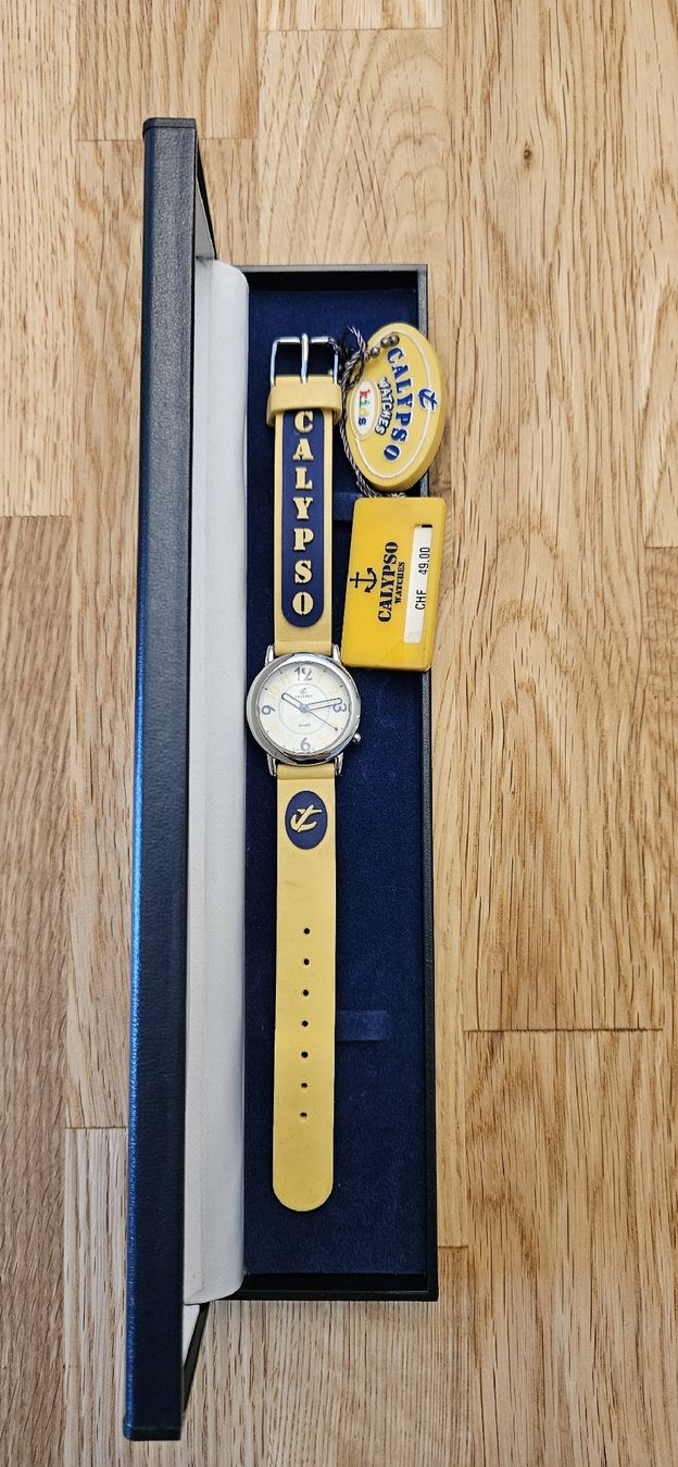 Calypso Orologi: Kinderuhr Calypso NEU gelb – Nuovo (secondo la descrizione) da Sundlauenen venduto da kajoglanz