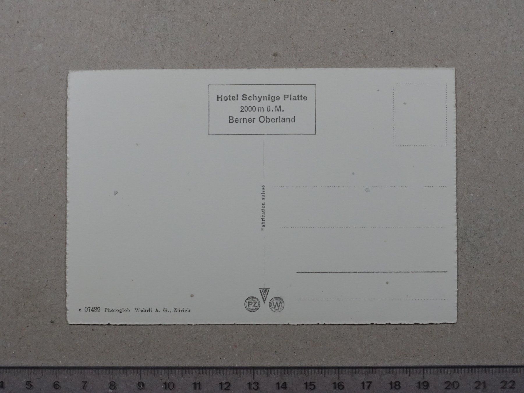 Cartoline postali: Schynige Platte, Daube, Interlaken, Thunersee – Usato da Lenzburg venduto da fh1 1