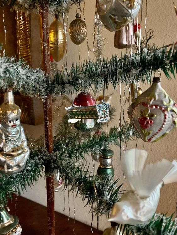 ⚫ Groß Gansfederbaum Federbaum Weihnachtsbaum Schmuck antik Kaufen