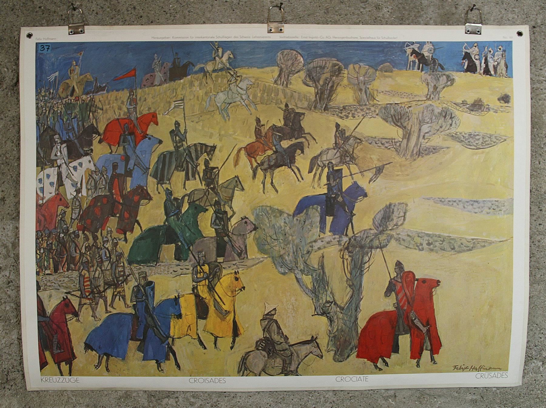 Poster & Bilder: Schulwandbild "Kreuzzüge" F. Hoffmann – Gebraucht aus Birrwil von brandschatz_birrwil 1