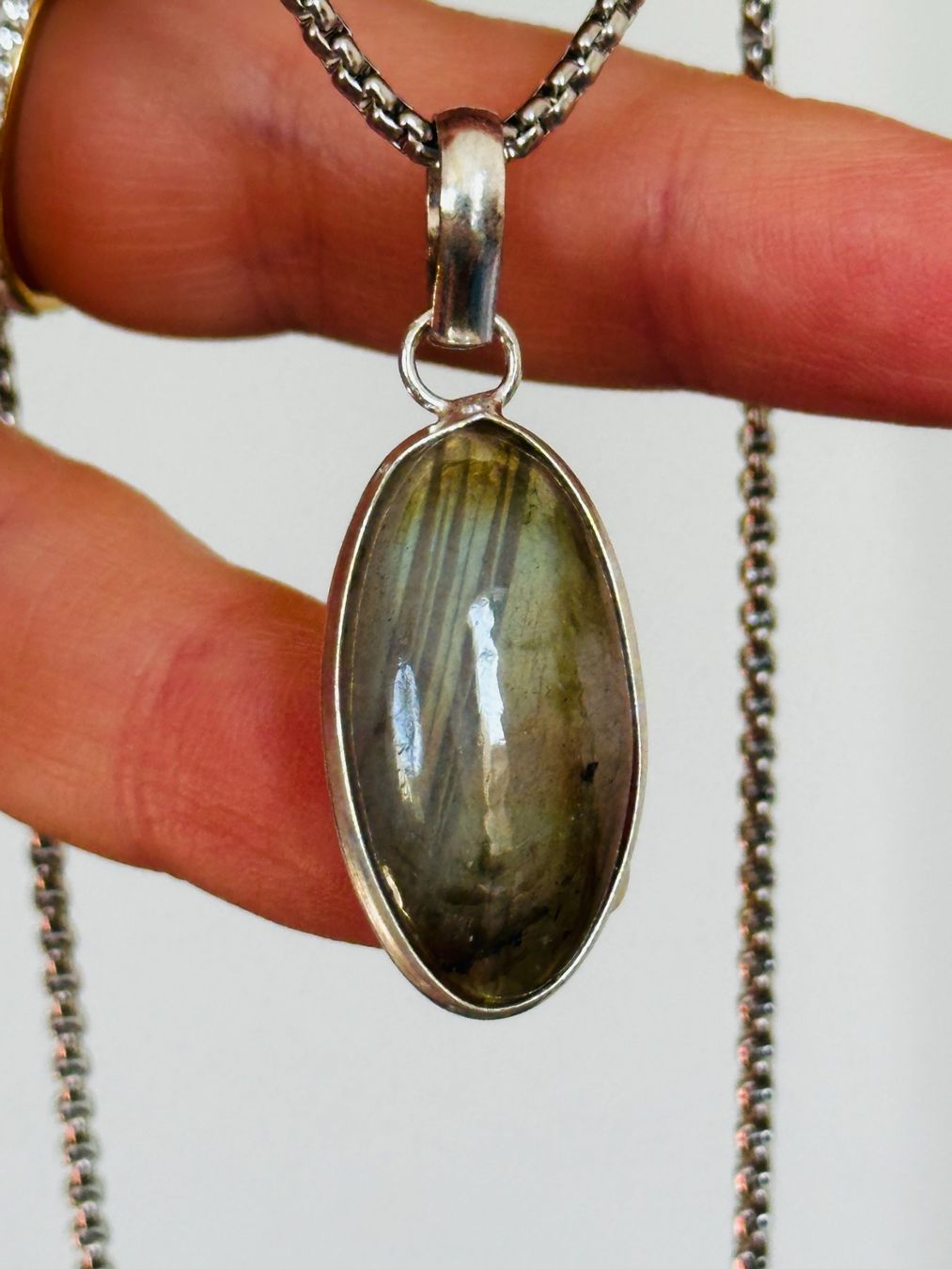 Catenine: Labradorite necklace – Nuovo e nell'imballaggio originale da Genève venduto da AGBERG 7