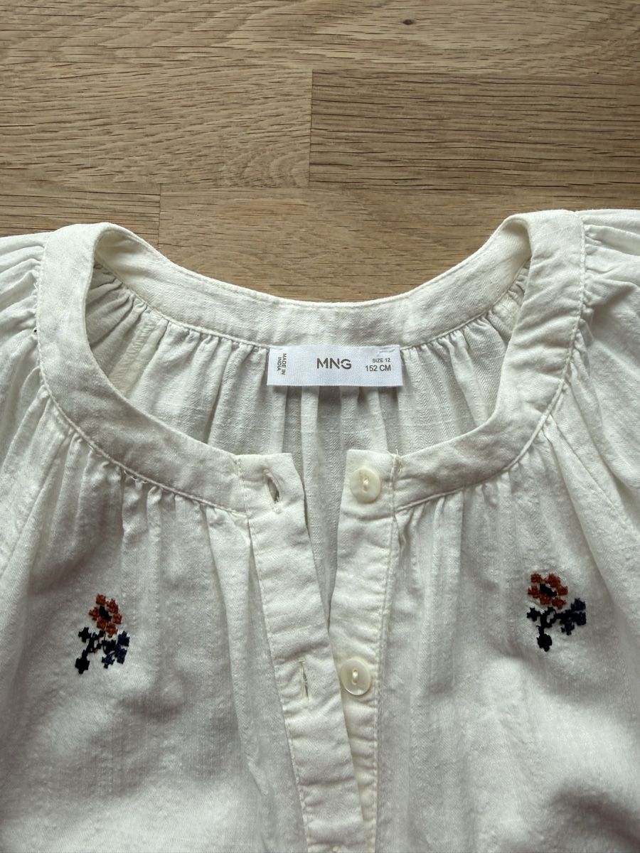 Mango Camicette, T-shirt & Top: Süsses weisses Sommerhemd – Usato da Luzern venduto da nad_nf8f 1