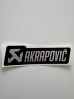 Akrapovič Aufkleber Logo Silber Schwarz 1 Stück