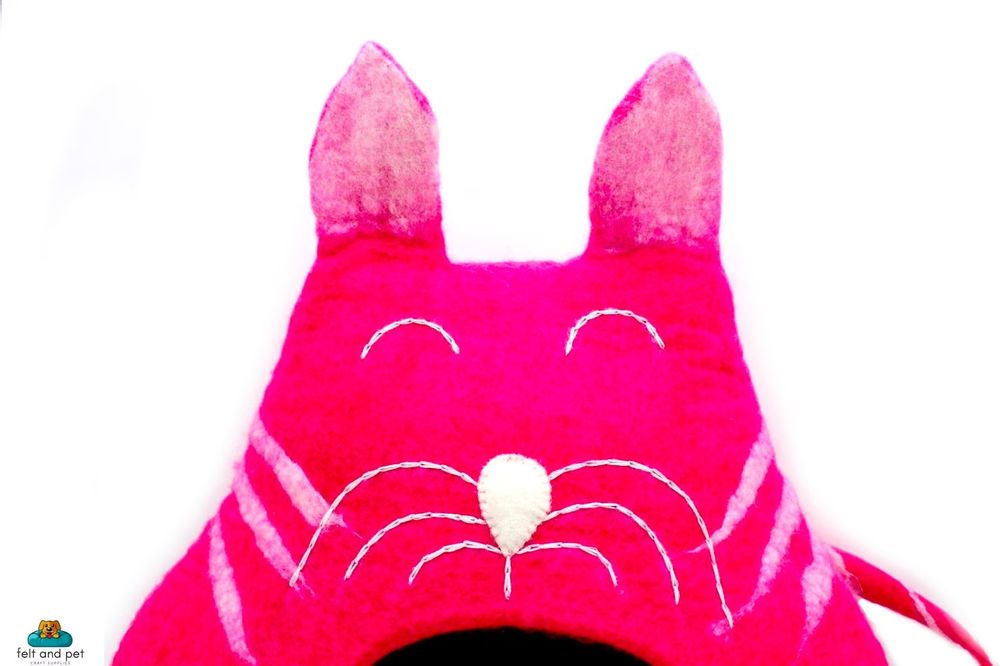 Decoraparty 6 Katzen Kerzen - Rosa/Weiß Für Geburtstagstorten