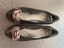 Leder Ballerinas / Leder Schuhe / Pumps made in Italy Gr. 36