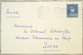 TR69 Enveloppe + Timbre Belgique 1934