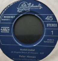 Vinyl Single Peter Hinnen - Nudel Jodel/Amacing Grace