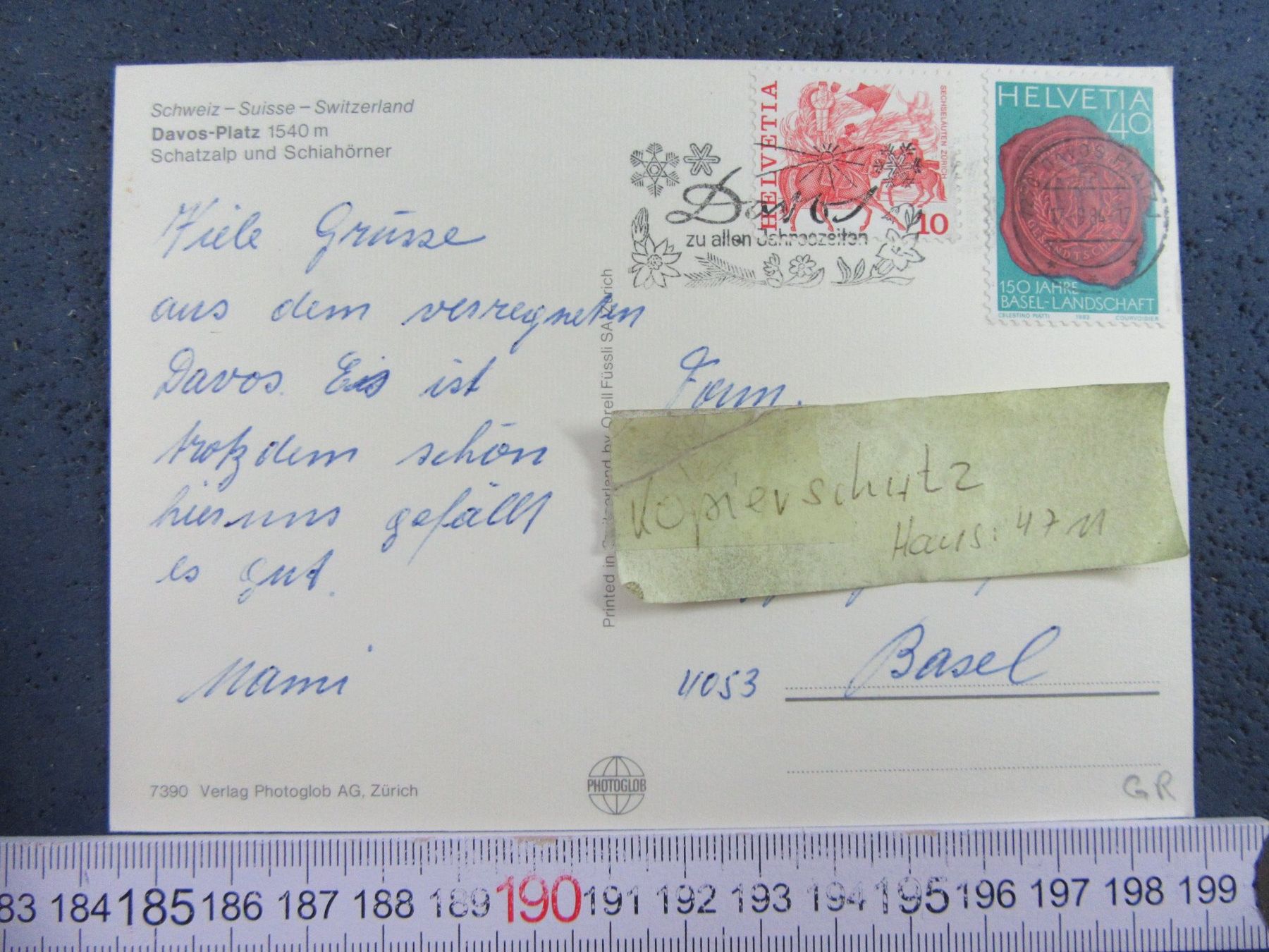 Cartoline postali: DAVOS-PLATZ GR AK – Usato da Ettingen venduto da Hausi4711 2