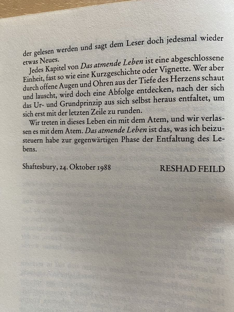 Libri: Das atmende Leben - Reshad Feild – Usato da Schwarzenburg venduto da Michellu 8