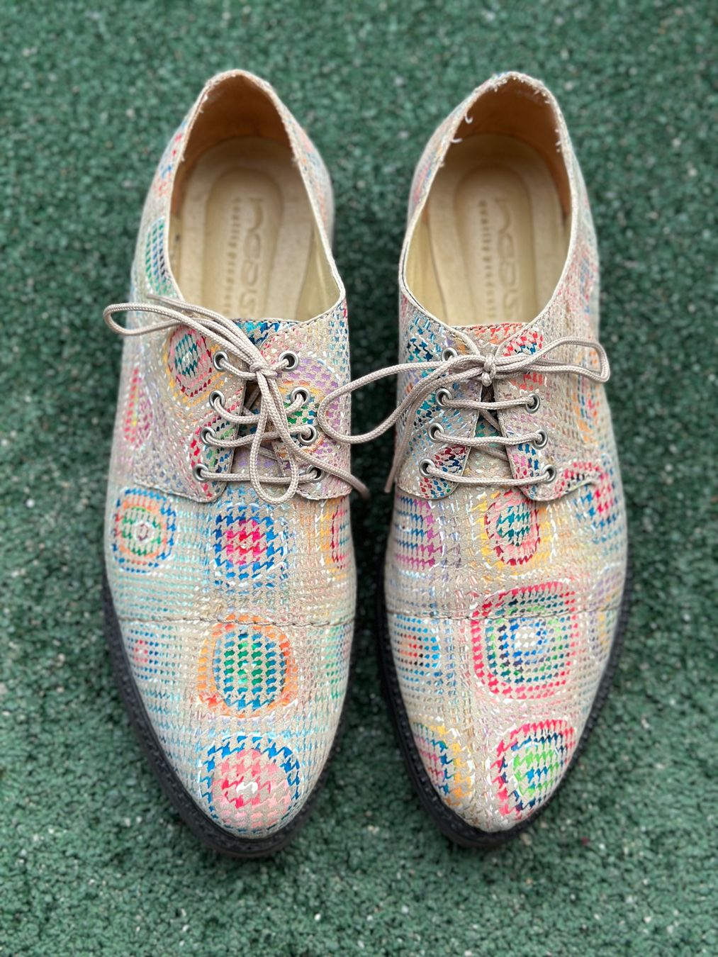 Scarpe da donna: Unique Colorful Patterned Leather Shoes. Size 40 – Nuovo (secondo la descrizione) da Zürich venduto da ter_ckj6