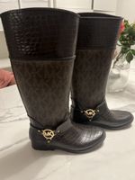 Michael Kors Stiefel braun Logo Muster neuwertig