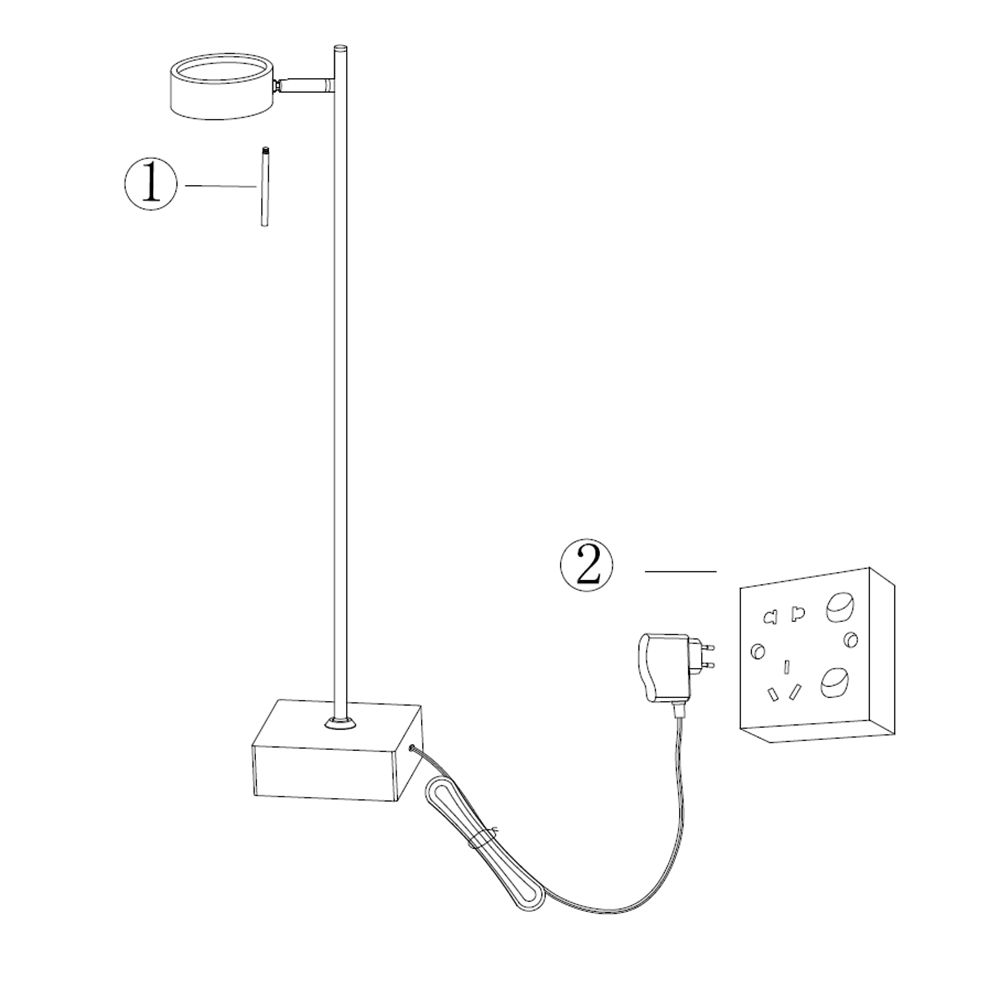 Lampade: Tischleuchte, Dimmer, Chrom, Rund – Nuovo (secondo la descrizione) da Kreuzlingen venduto da Smart-Light 2