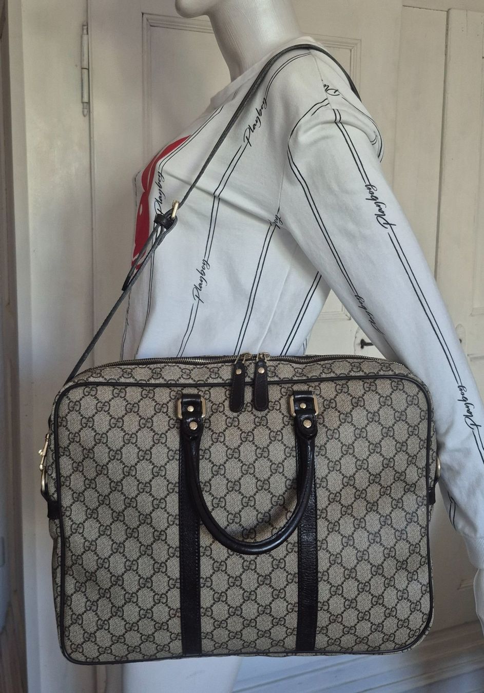 Gucci Borse: Gucci Messenger-Bag, Vintage – Usato da Dottikon venduto da Pega7 1