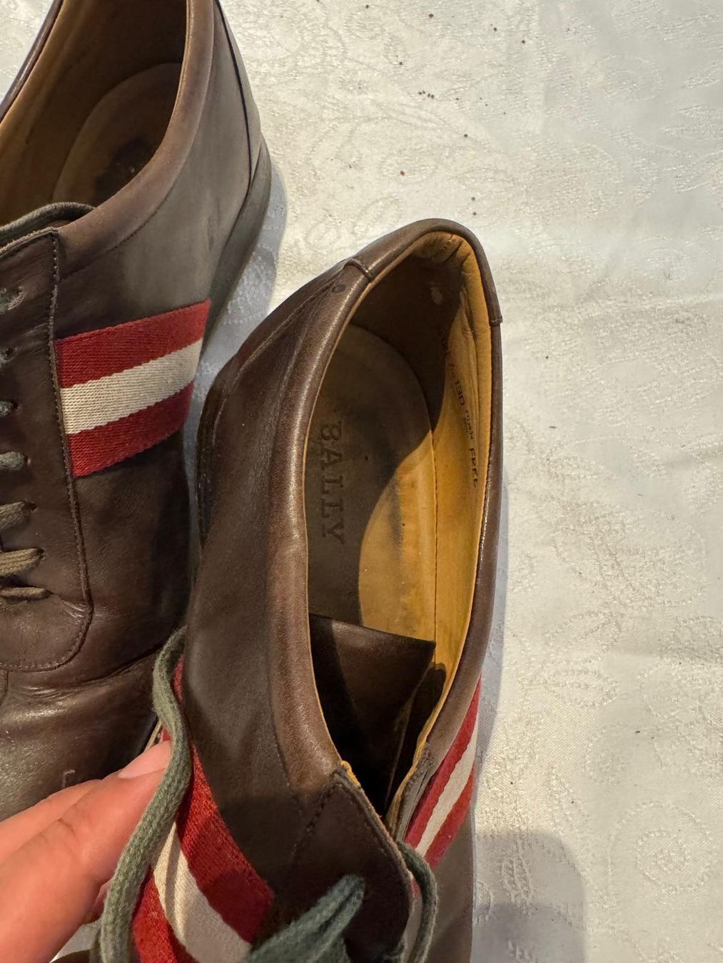 Bally Scarpe da uomo: Bally Leder Turnschuhe grösse 12 /46 – Usato da Zurich venduto da VR2000 1