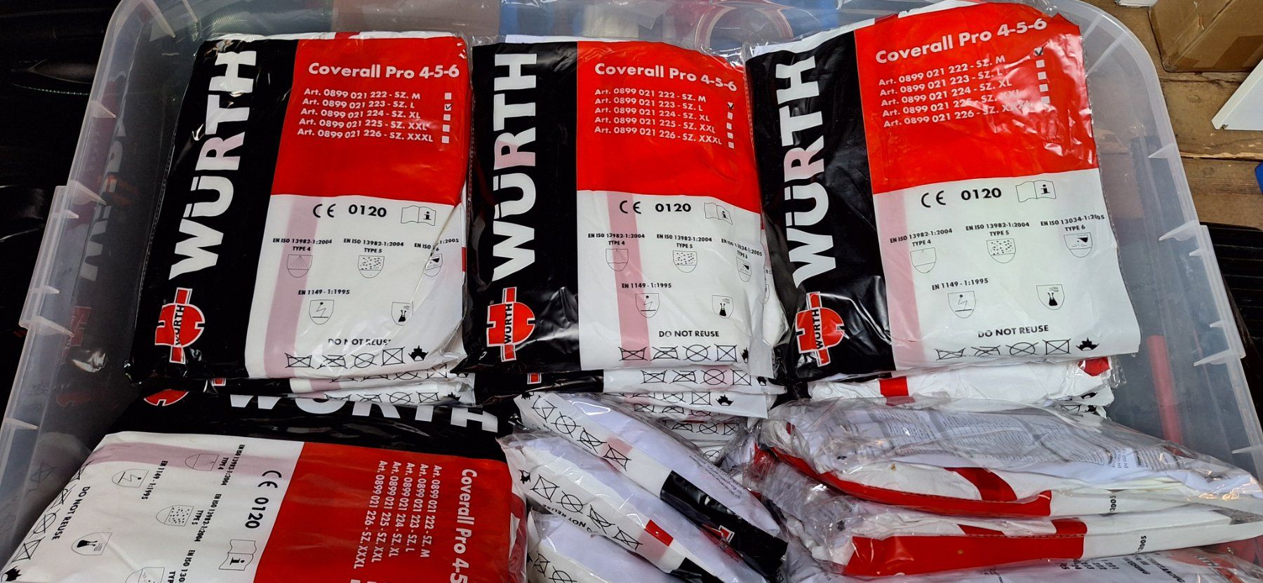 Jumpsuits: Salopettes de protection jetable Wurth mod. 4/5/6. Taille L – Neu und originalverpackt aus Travers von pelayoo77
