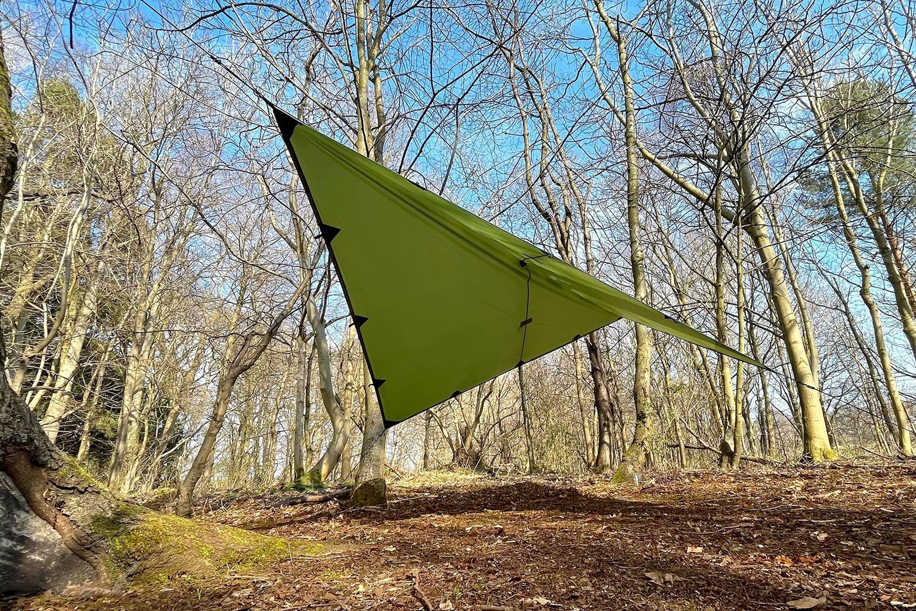 DD Hammocks Altro per Esercito: DD Hammocks Tarp 3x3 grün UV-Schutz – Nuovo e nell'imballaggio originale da Tulln venduto da HaengemattenShop 4