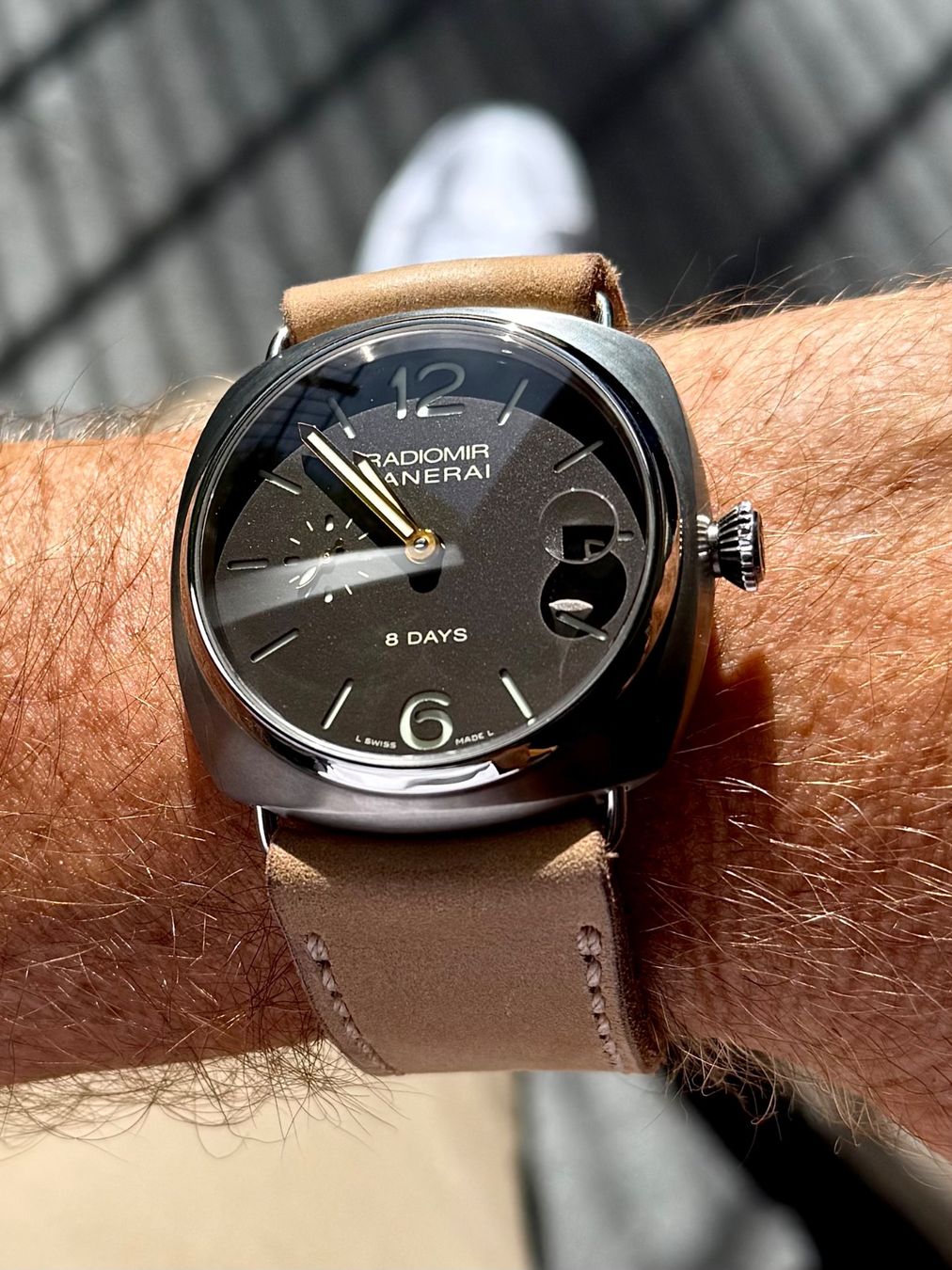 Panerai Montres: Panerai Radiomir 8 Days Titanium - Full set – D'occasion à Rivaz par yoda2005 7