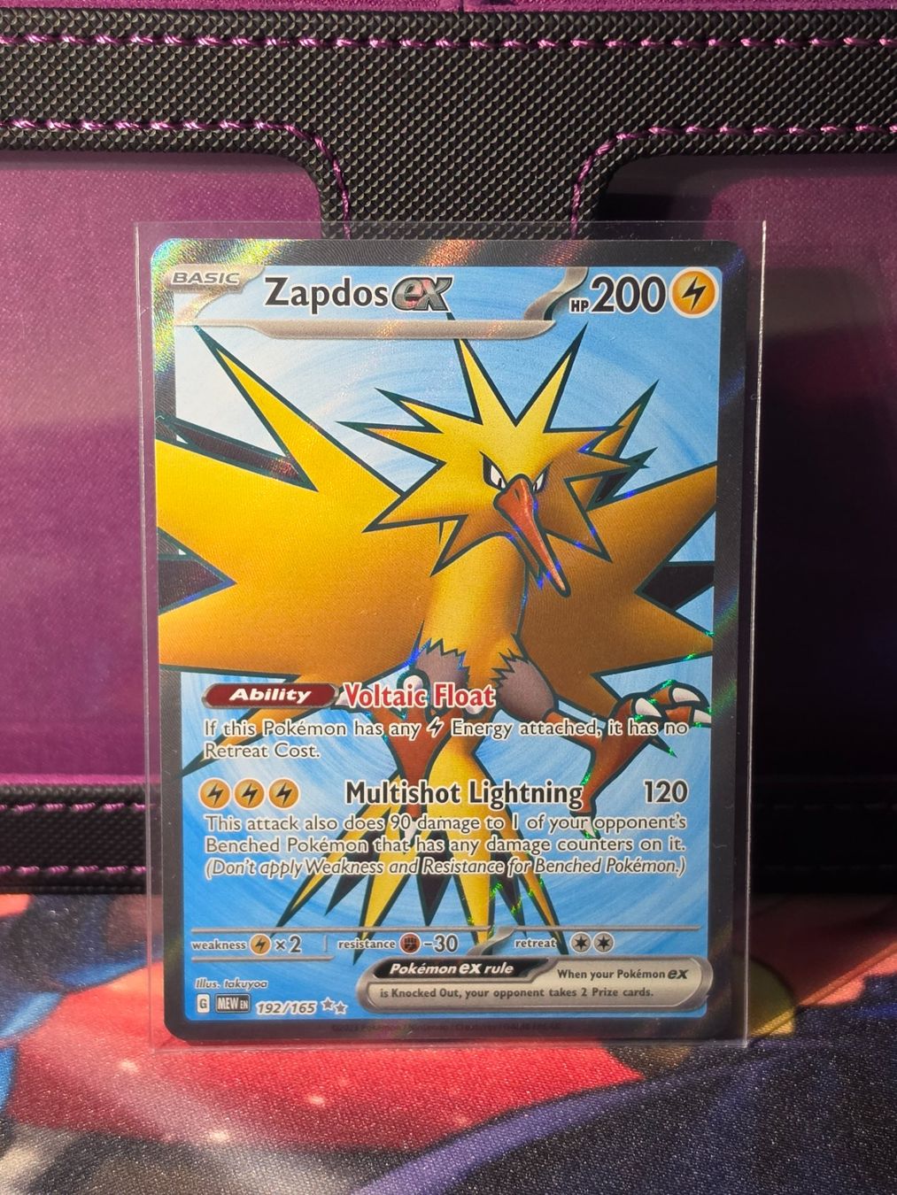 Pokémon Sammelbilder & Trading cards: Zapdos ex 192 – Gebraucht aus Binningen von oscark77