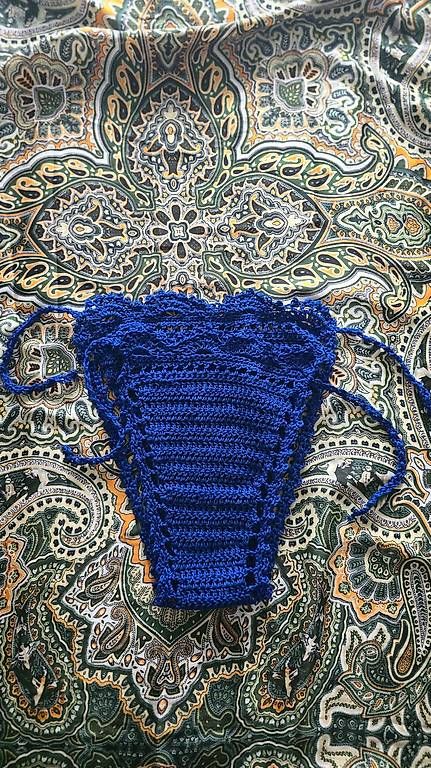Badekleider & Bikinis: Bikini bleu au crochet neuf taille M – Gebraucht aus Genève von cab_wkl8