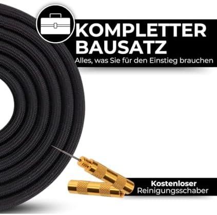 Compressori: Kompressor 3 meter Schlauch Profi Air-Brush Double Pistole – Nuovo e nell'imballaggio originale da Hundwil venduto da pak_7zvn 7