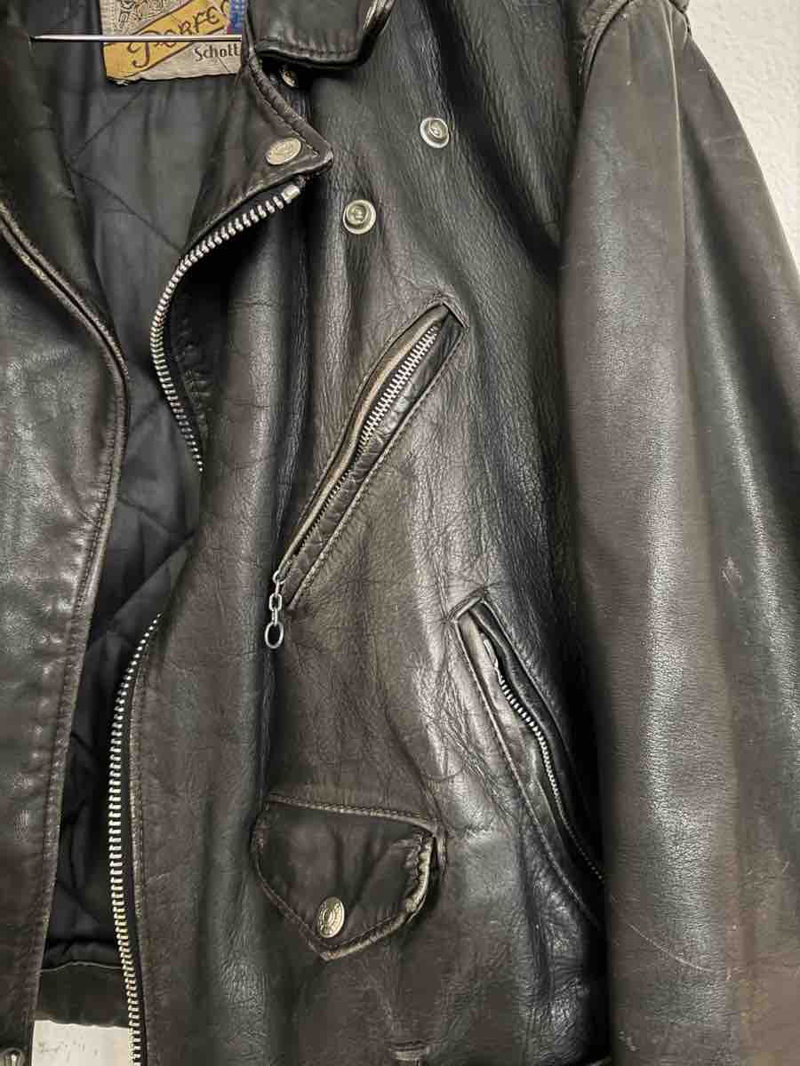 Schott Giacche: Schott Perfecto Lederjacke schwarz Grösse M – Usato da Zürich venduto da A_M_ 2