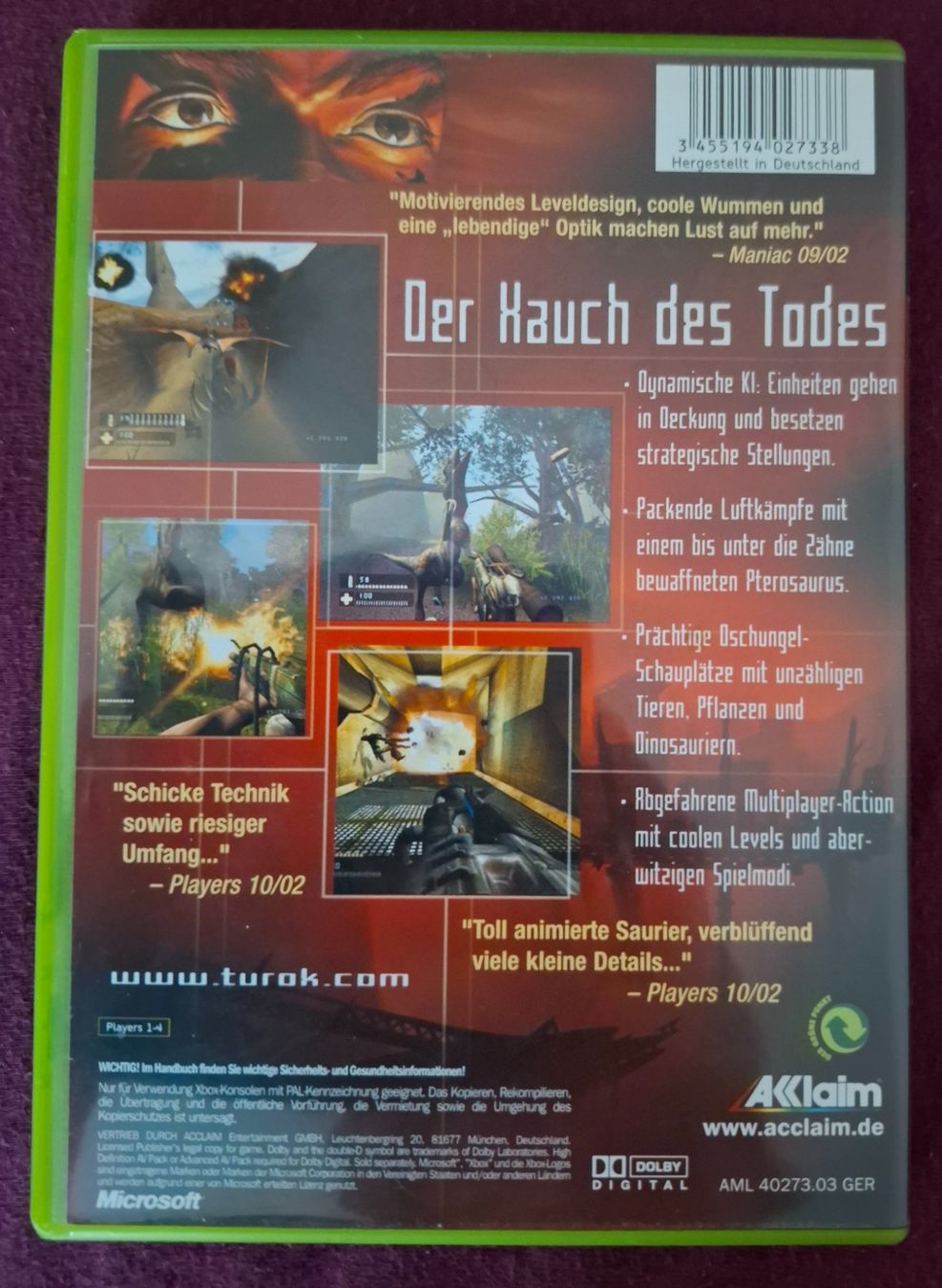 Spiele: Turok Evolution – Gebraucht aus Basel von mgn_ft72 1